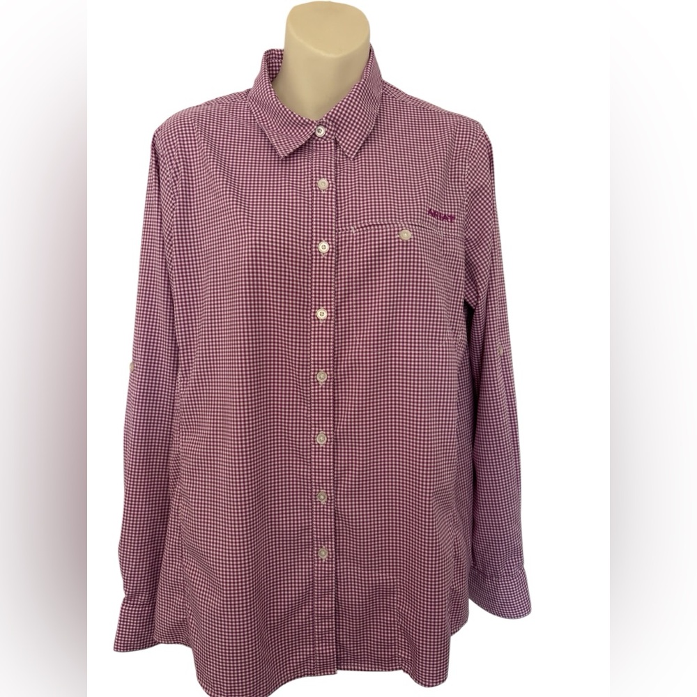 Ariat Tek Ladies purple Checkered Shirt